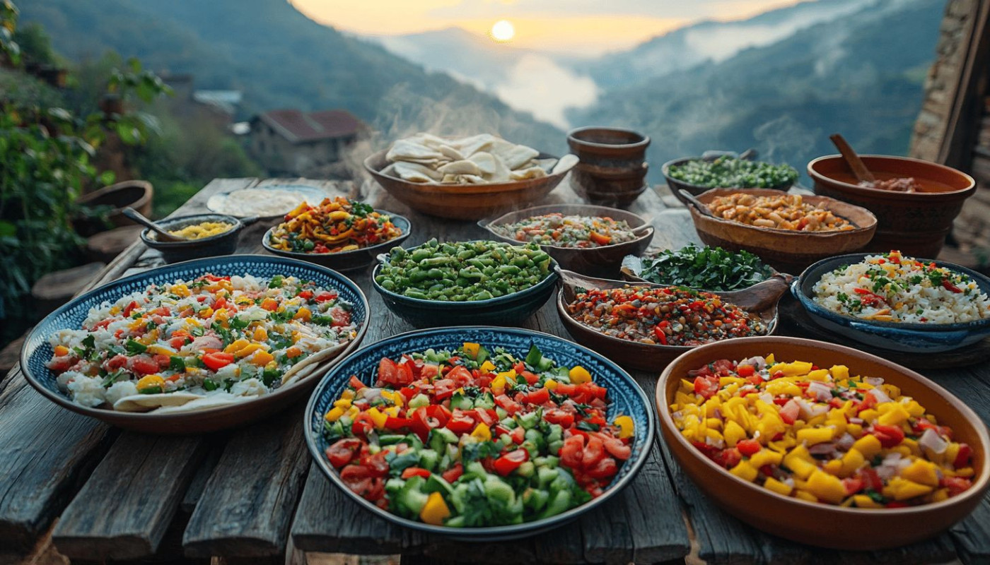 Explorer les traditions culinaires uniques de la région montagneuse
